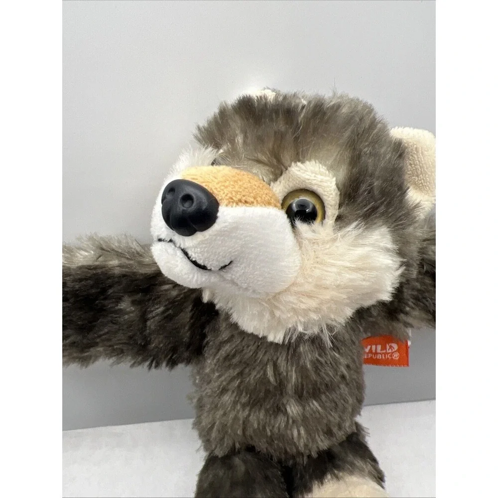 Wild Republic Slap Bracelet Wrist Huggers Wolf‎ Plush Coyote Husky Hugger 8